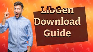 How to download from lib gen [upl. by Narra]