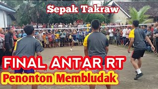 Final Sepak Takraw Antar RT se Desa Gemaharjo [upl. by Ardnasac]