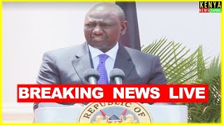 LIVE  Ruto BIG ANNOUNCEMENT from State House today [upl. by Nnasor]