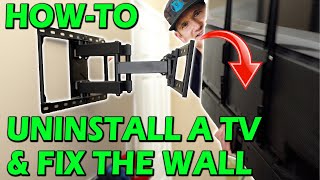 Uninstall Your TV and fix the wall like a Pro [upl. by Keelby]