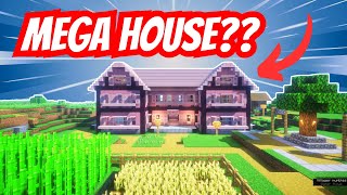 I Built a MEGA Survival Mansion 🔥  Minecraft Survival Series Ep 3 [upl. by Ripleigh]