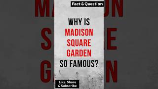 Why is Madison Square Garden so famousmadisonsquaregarden [upl. by Freed]