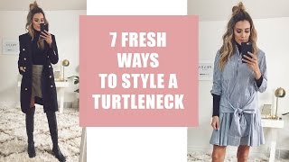 7 Fresh Ways to Style A Turtleneck [upl. by Latsyrk]