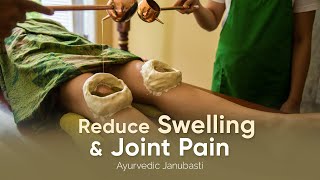 Ayurvedic knee treatment Janubasti at Oneworld Ayurveda in Ubud Bali [upl. by Eiramnna]