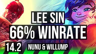 LEE SIN vs NUNU amp WILLUMP JNG  Rank 2 Lee Rank 5 66 winrate 1038  BR Challenger  142 [upl. by Welsh737]