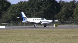 Cessna T303 Crusader ► Takeoff ✈ Groningen Airport Eelde [upl. by Marthe]