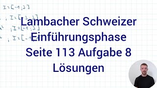 Lokale amp Globale Extrema berechnen  Lambacher Schweizer Mathe EF NRW G9 Seite 113 Aufgabe 8 [upl. by Pickens814]