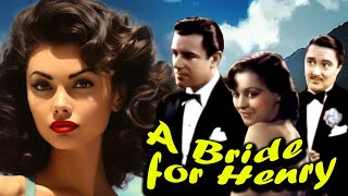 A Bride for Henry  Hollywood English Romantic Comedy Film  Anne Nagel Warren Hull Henry Mollison [upl. by Hsiwhem]