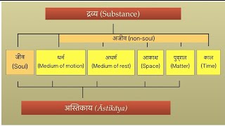 6 Dravya in Jainism jainsubstance jainism jinshasan jainology jainfacts jainknowledge jains [upl. by Vihs]