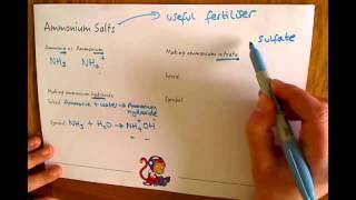 Additional Chemistry C2 Ammonium Salts [upl. by Enilekcaj705]