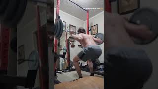 205lbs atg squat 8 squat fyp powerlifter liftheavy rock [upl. by Blunt]