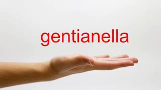 How to Pronounce gentianella  American English [upl. by Ahsened589]