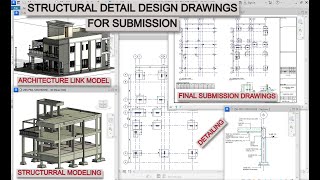 REVIT STRUCTURE DETAIL DESIGN DRAWINGS FOR SUBMISSION IN HINDI [upl. by Chapnick]