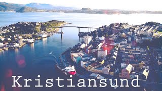 Kristiansund at sunset 4K Drone footage [upl. by Minardi]