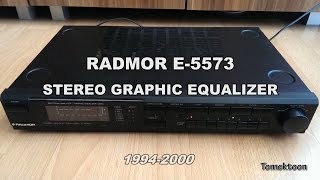 RADMOR E5573 Stereo Graphic Equalizer teardowninside 19942000 [upl. by Omiseno752]