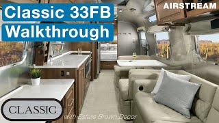 Airstream 2022 Classic 33FB Travel Trailer Walkthrough [upl. by Sandon]