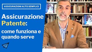 Assicurazione Patente come funziona [upl. by Ahsercal]