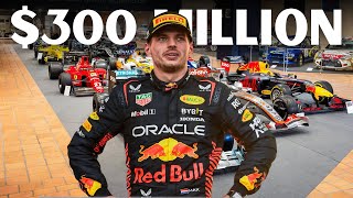 Inside Max Verstappen 300 Million F1 Car Collection  Max Verstappen Car Collection [upl. by Hidie]