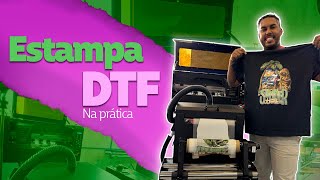 COMO FAZER ESTAMPA DTF  da arte a estampa [upl. by Silden]