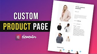 Woocommerce single product page customize Elementor  Woocommerce product page customize [upl. by Nagyam427]