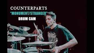 Counterparts  Monument amp Stranger  Drum Cam LIVE [upl. by Assiar853]