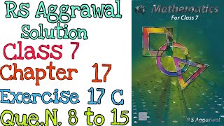 Constructions  Class 7 Exercise 17C Question 815  Rs Aggarwal  mdsirmaths [upl. by Kauslick]