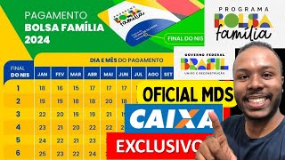 Calendário Bolsa família 2024 Oficial  Veja todas as datas bolsafamilia [upl. by Leavitt70]