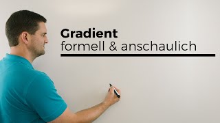 Gradient formell und anschaulich Differentialoperator mehrdimensionale Analysis  Daniel Jung [upl. by Annyrb]