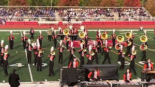 Minooka marching Indians at NCHS competition [upl. by Zenas239]