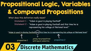 Propositional Logic Propositional Variables amp Compound Propositions [upl. by Anwad]