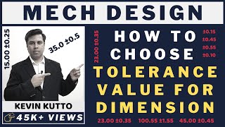 How to choose tolerance value for the dimension Engineering Limits amp Tolerance [upl. by Devin]