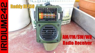 Small And Powerful Raddy RF750 Portable AM FM SW WB Radio Receiver [upl. by Ecnarf199]