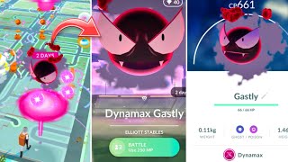 First ever Dynamax Gastly raid in Pokemon go [upl. by Bennion]