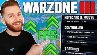 BEST SETTINGS FOR WARZONE We Tested Everything WarzoneMW3 Graphics Controller Mouse amp Key [upl. by Ag]