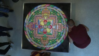 The Mystical Arts of Tibet  Mandala Sand Painting Day 4 3 [upl. by Orsa]