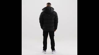 MERCIER Shiny Bronx Mono Badge 2 0 Puffer Jacket Hooded Black Mono Men  FootAsylum [upl. by Brindle]