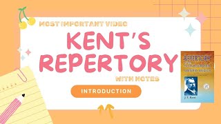 KENTS REPERTORY  INTRODUCTION  MOST IMPORTANT VIDEO  WITH NOTES  REPERTORY  BHMS  HOMEOPATHY [upl. by Leahey]