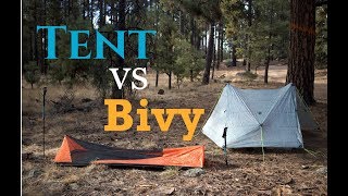 Tent Vs Bivy  Whats the Best Shelter for You [upl. by Aneele]