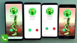 Fake Call Green Alien Video Sound Dance Green Alien Incoming Calls Xiaomi Honor Samsung [upl. by Jasmina]