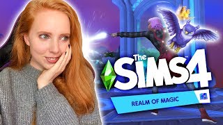 BRAND NEW MAGICAL GAME PACK ✨ THE SIMS 4 REALM OF MAGIC TRAILER REACTION [upl. by Shererd234]