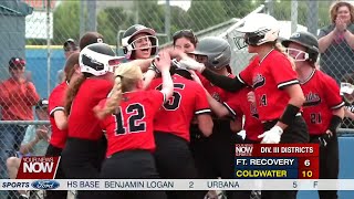 DIV III Softball Parkway amp Coldwater Both Erase SixRun Deficits in ComeFromBehind Victories [upl. by Lydell192]