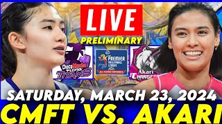 CMFT vs AKARI  🔴LIVE GAME PREVIEW  MARCH 23 2024  PVL ALL FILIPINO CONFERENCE [upl. by Malet25]