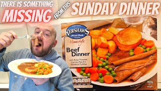 Theres something MISSING from my SUNDAY ROAST  Kershaws BEEF DINNER  Ready Meal  FOOD REVIEW [upl. by Ayrad]