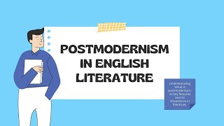 Postmodernism in English Literature [upl. by Norat]