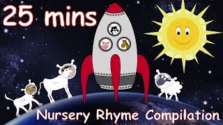 Zoom Zoom Zoom Were Going To The Moon And Lots More Nursery Rhymes 25 minutes [upl. by Kepner]