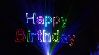 Lasershow Happy Birthday [upl. by Nileuqay]