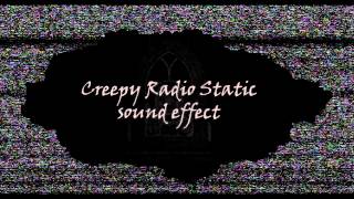 Creepy Radio Static sound effect with breathing [upl. by Mandy]