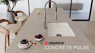 Silestone Concrete Pulse from the New Urban Crush Quartz Collection [upl. by Enowtna489]