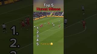 Best Nunez misses 🤣 football shorts [upl. by Emil]