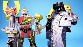 파워레인저 다이노포스 브라기가스 만들기 장난감 Power Rangers Dino Charge mini Bragigas dinosaur toy [upl. by Waers]